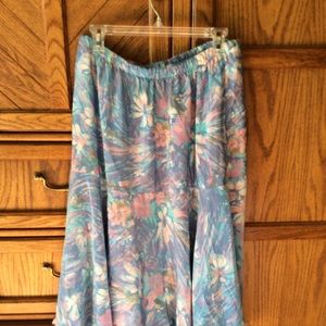 Ruffle skirt.
